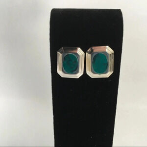 Vintage Square Shaped‎ Post Back Earrings